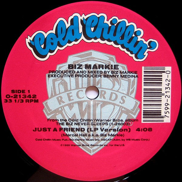 Biz Markie : Just A Friend (12", Maxi)