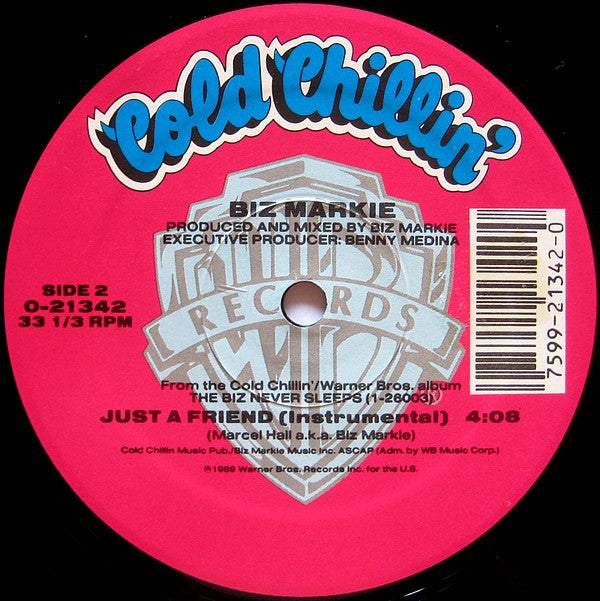 Biz Markie : Just A Friend (12", Maxi)