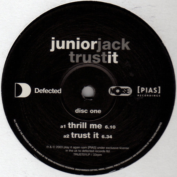 Junior Jack : Trust It (3xLP, Album)