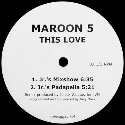 Maroon 5 : This Love (12", Promo)