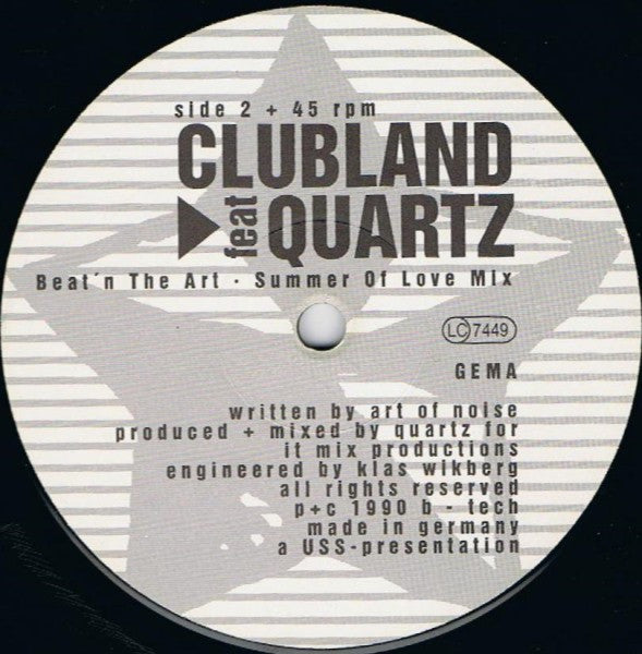 Clubland Feat Quartz (2) : Let's Get Busy (Pump It Up) (12")