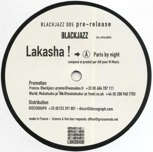 Lakasha!* : Paris By Night (12", Promo)