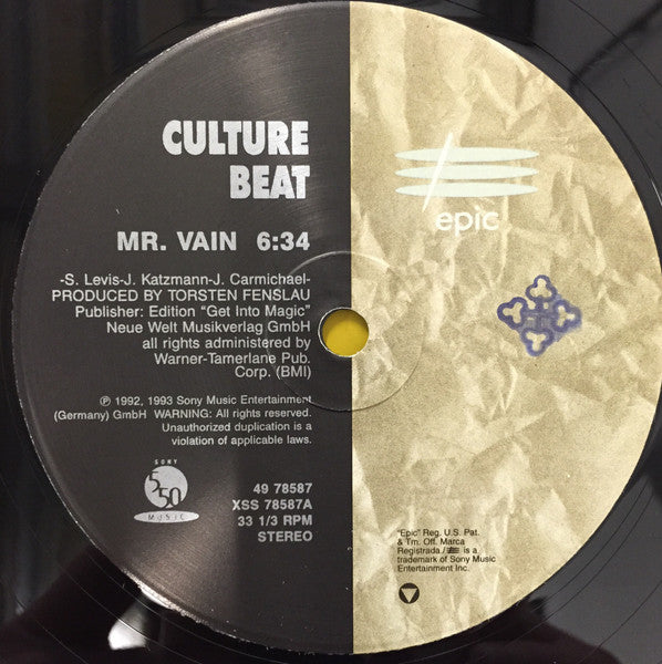 Culture Beat / Rozalla : Mr. Vain / Everybody's Free (To Feel Good) (12", EP)