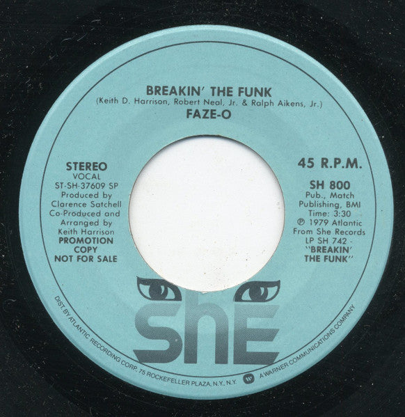 Faze-O : Breakin´The Funk (7", Promo)