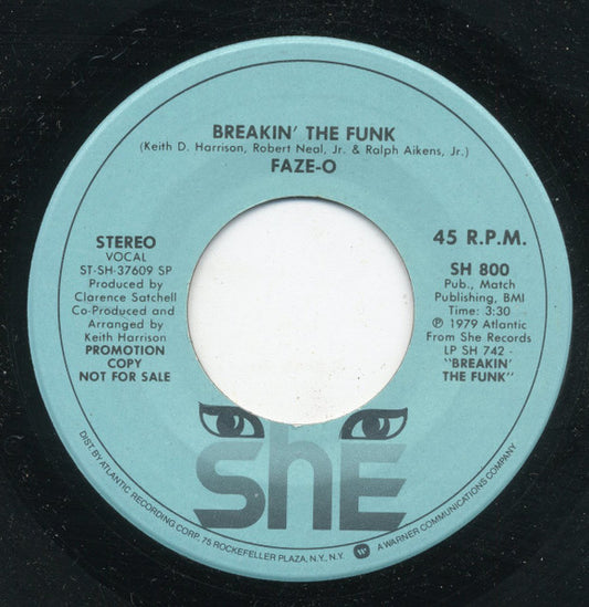 Faze-O : Breakin´The Funk (7", Promo)