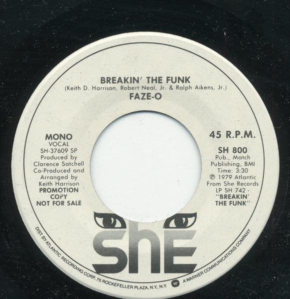 Faze-O : Breakin´The Funk (7", Promo)