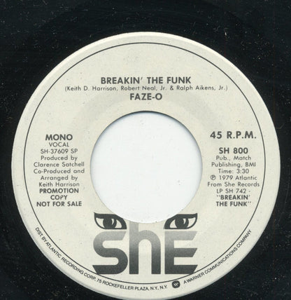 Faze-O : Breakin´The Funk (7", Promo)