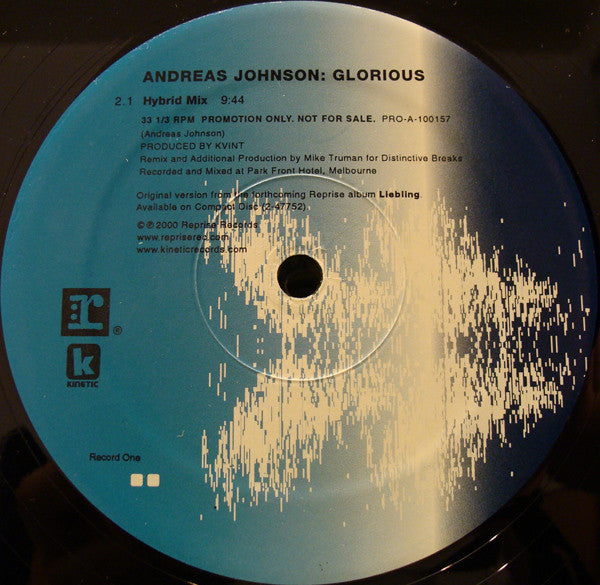 Andreas Johnson : Glorious (2x12", Promo)