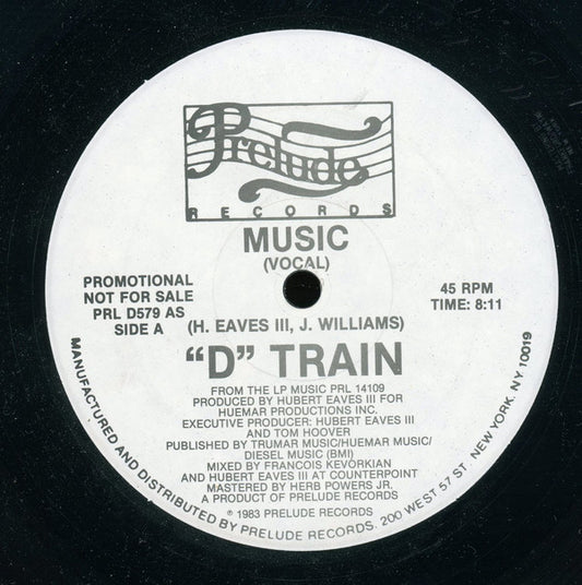 "D" Train* : Music (12", Promo)