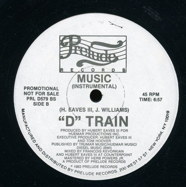 "D" Train* : Music (12", Promo)