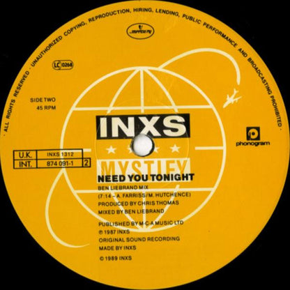INXS : Mystify (12", Single)