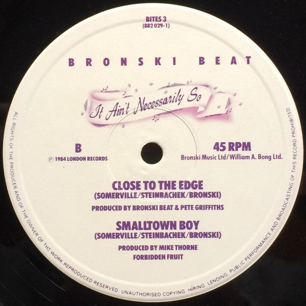 Bronski Beat : It Ain't Necessarily So (12")