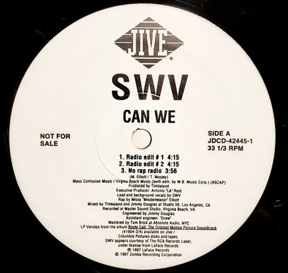 SWV : Can We (12", Promo)