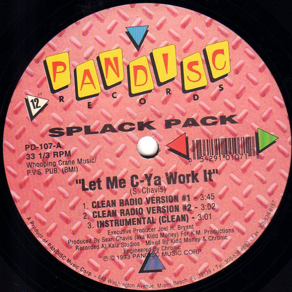 Splack Pack : Let Me C-Ya Work It (12")