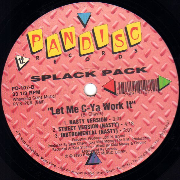Splack Pack : Let Me C-Ya Work It (12")