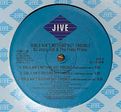 DJ Jazzy Jeff & The Fresh Prince : Girls Ain't Nothing But Trouble / Brand New Funk (12")