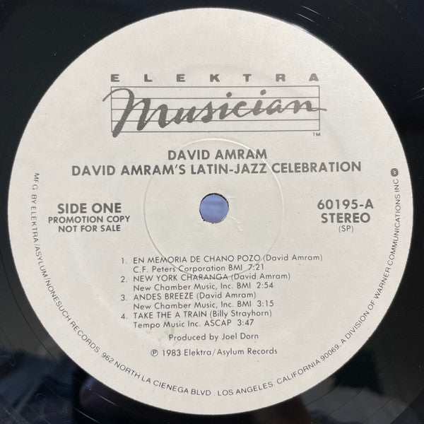 David Amram And Friends : Latin-Jazz Celebration (LP, Promo)