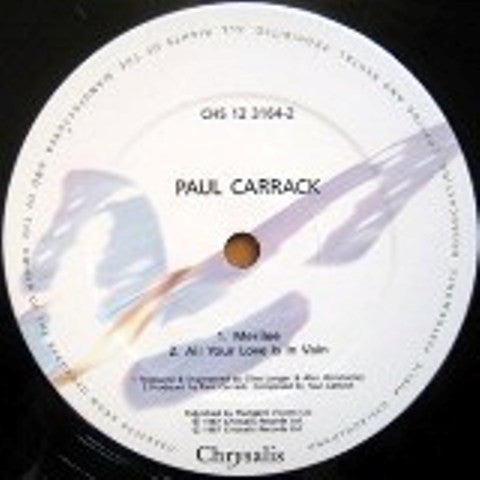 Paul Carrack : Don't Shed A Tear (12", Maxi)