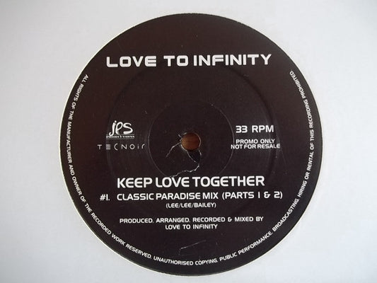 Love To Infinity : Keep Love Together (12", Promo)