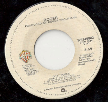 Roger* : Do It Roger (7")