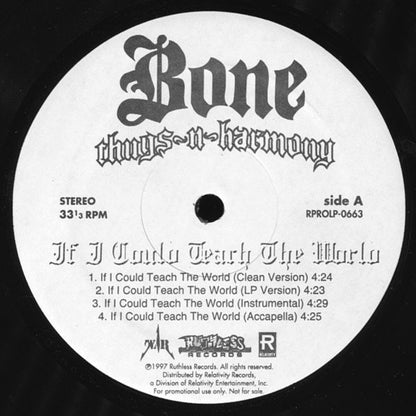 Bone Thugs-N-Harmony : If I Could Teach The World / Body Rott (12", Promo)
