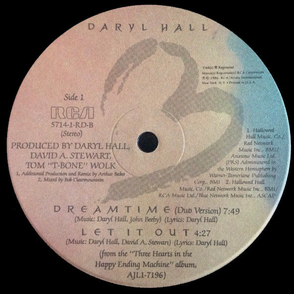 Daryl Hall : Dreamtime (12", Maxi)