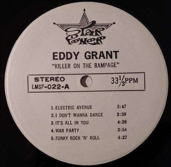Eddy Grant : Killer On The Rampage (LP, Album, Unofficial)