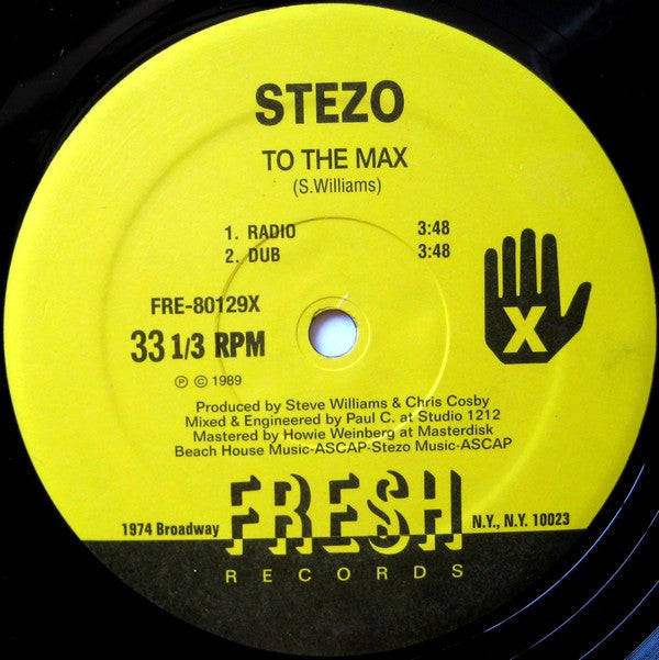 Stezo : To The Max / It's My Turn (12", Single)