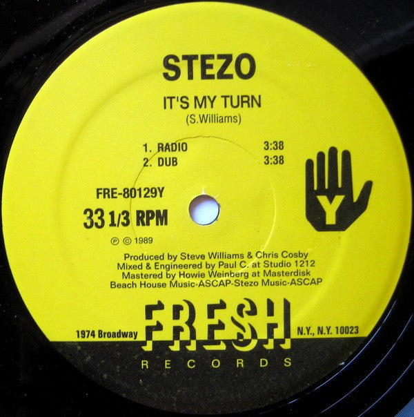 Stezo : To The Max / It's My Turn (12", Single)
