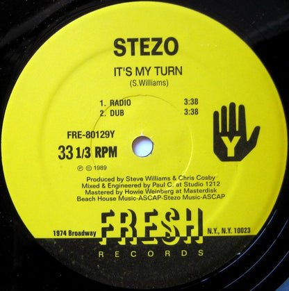 Stezo : To The Max / It's My Turn (12", Single)