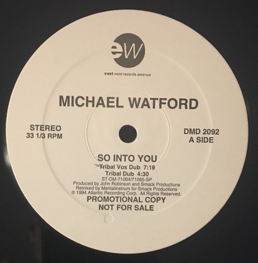Michael Watford : So Into You (12", Promo)