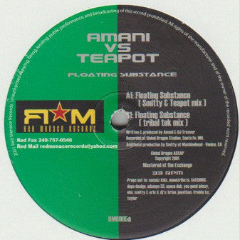 Amani vs. Teapot : Floating Substance (12")