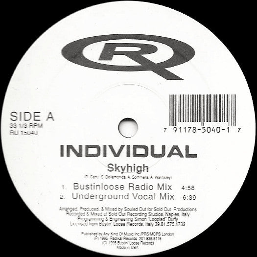 Individual : Skyhigh (2x12", Ltd)