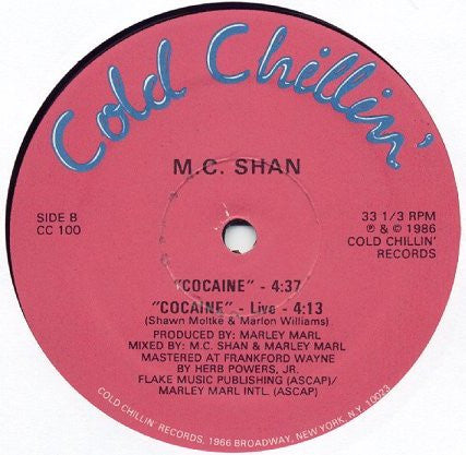 M.C. Shan* : Jane, Stop This Crazy Thing (12")