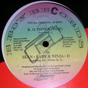 Sean Baby* & Ninja D Featuring Mr. Mister K.G.* : K.G. Dance (Wop) (12", Rai)