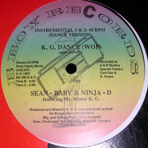 Sean Baby* & Ninja D Featuring Mr. Mister K.G.* : K.G. Dance (Wop) (12", Rai)