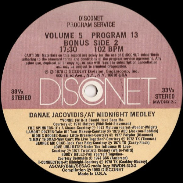 Various : Volume 5 Program 13 (2x12", P/Mixed)
