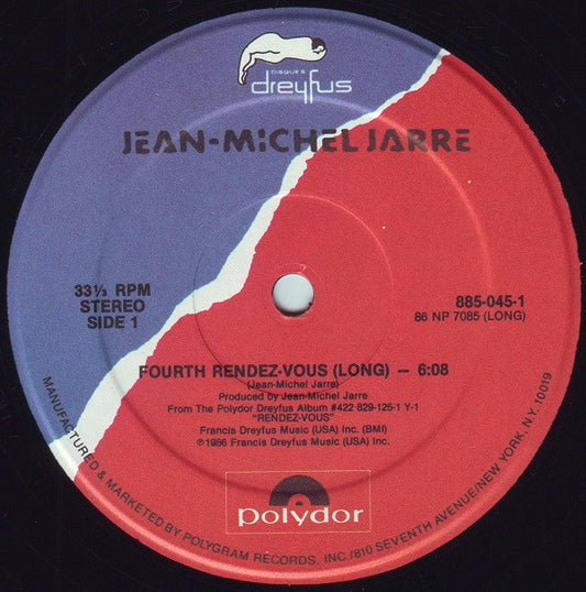 Jean-Michel Jarre : Fourth Rendez-Vous (Long) (12", Single)