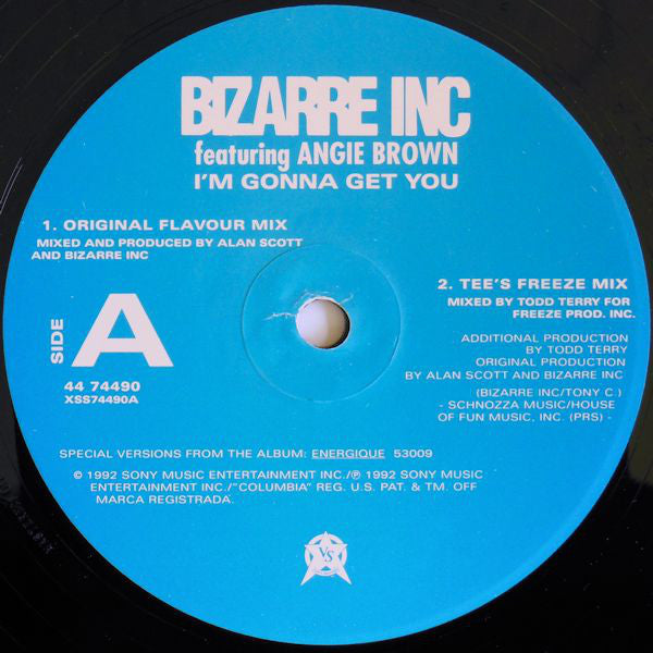 Bizarre Inc : I'm Gonna Get You (12", Single)
