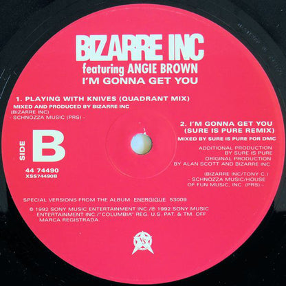 Bizarre Inc : I'm Gonna Get You (12", Single)