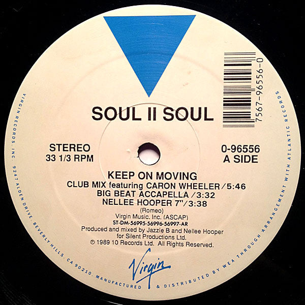 Soul II Soul : Keep On Movin (12", Whi)
