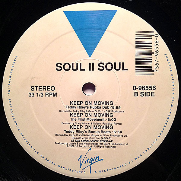 Soul II Soul : Keep On Movin (12", Whi)