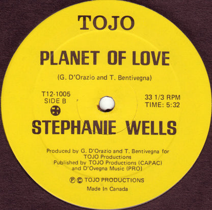 Stephanie Wells : Planet Of Love (12")