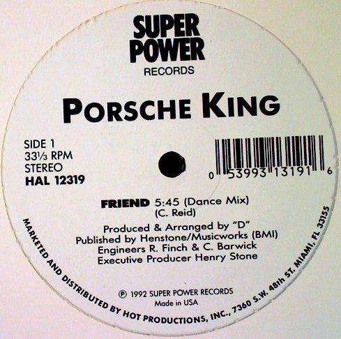 Porsche King : Friend (12")