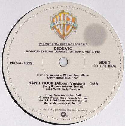 Eumir Deodato : Happy Hour (12", Promo)