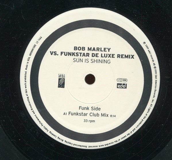 Bob Marley vs. Funkstar De Luxe : Sun Is Shining (12")