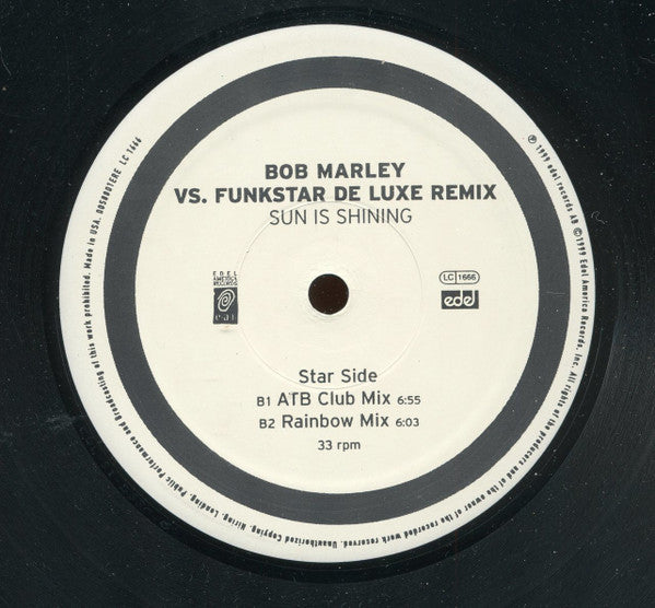 Bob Marley vs. Funkstar De Luxe : Sun Is Shining (12")