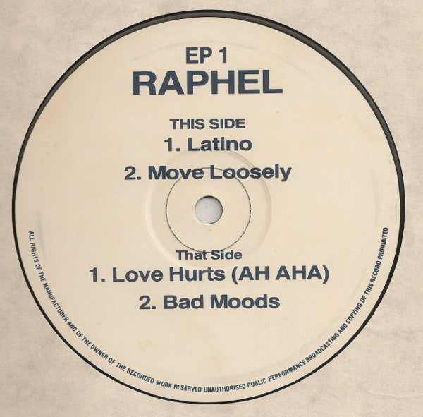 Raphel : In Memory Of E.P. (12", EP)