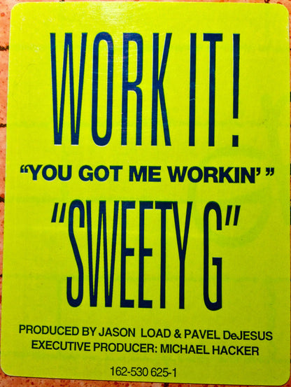 Glenn "Sweety G" Toby : You Got Me Workin' (12", Promo)