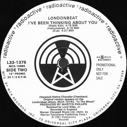 Londonbeat : I've Been Thinking About You (12", Promo)